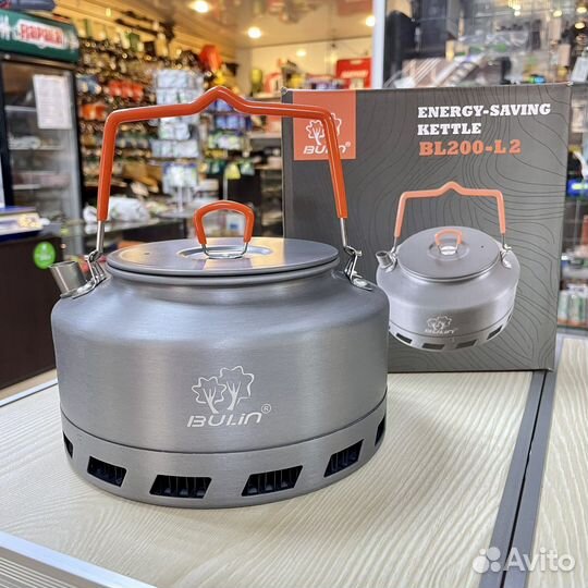 Туристический чайник с теплообменником