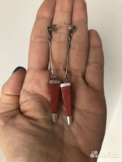 Серьги серебряные