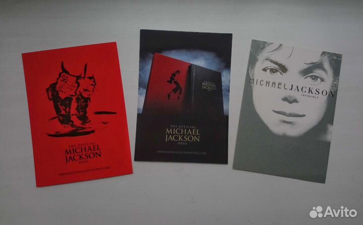 Промо открытки Michael Jackson Opus и Invincible