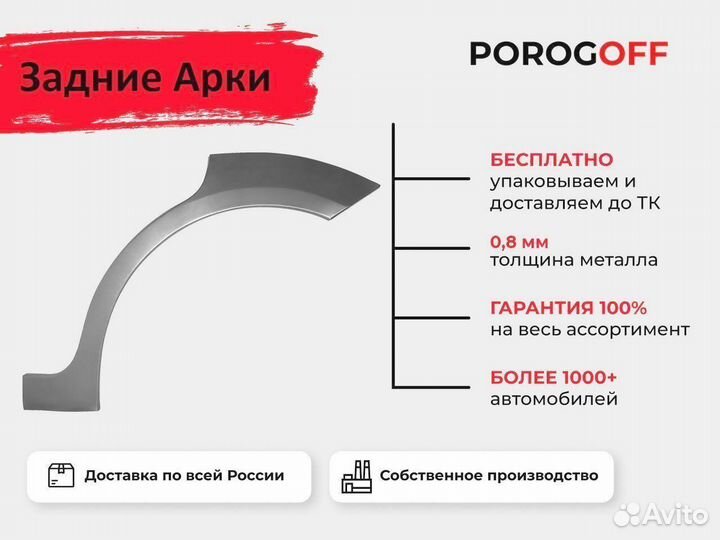 Ремонтные пороги Land Rover Freelander 1