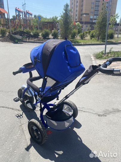 Детский велосипед с родительской ручкой бу