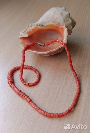 Антикварные коралловые бусы(чокер)