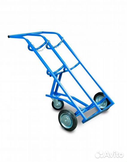 Тележка для газовых баллонов TOR гб-2, 2 баллона (250 литые колеса + 160 поворотное)