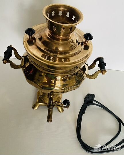 Самовар электрический новый желтый 1991 г