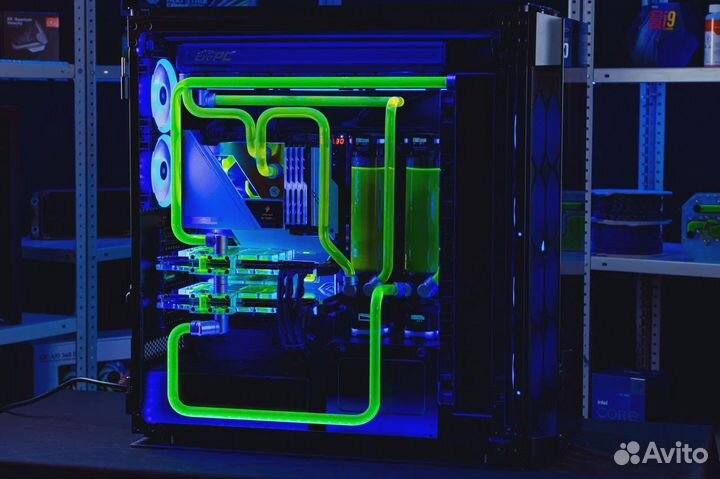 Кастомная Сборка пк на водяном охлаждении