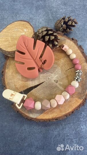 Именной грызунок из пищевого силикона, комплект