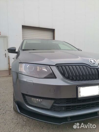 Сплиттер переднего бампера Октавия А7