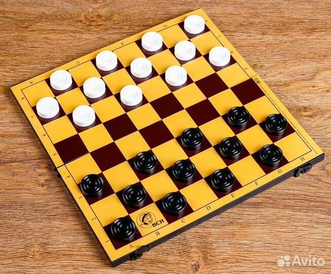 Настольная игра Шашки 30*30см