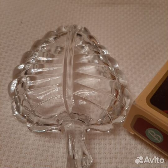 Хрустальная розетка ваза для чайных пакетиков