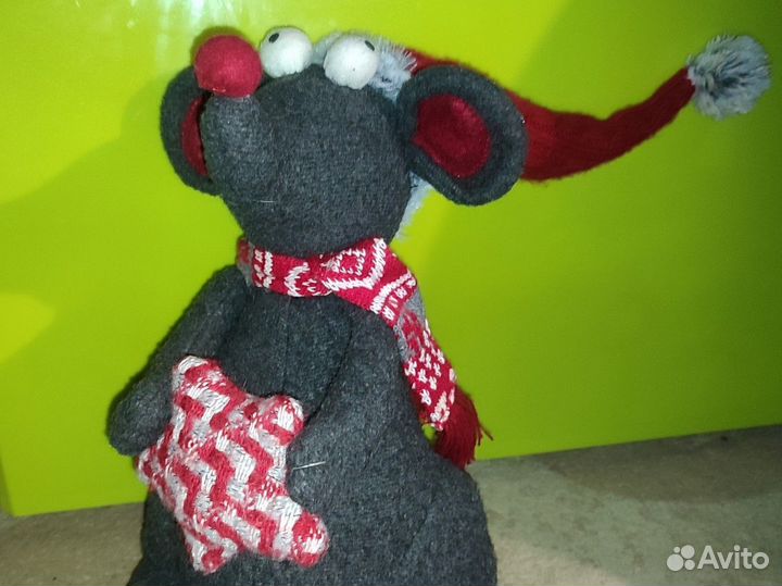 Мягкая игрушка Мышка с сердцем