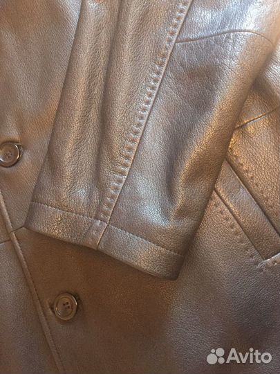 Кожаная куртка мужская размер 56