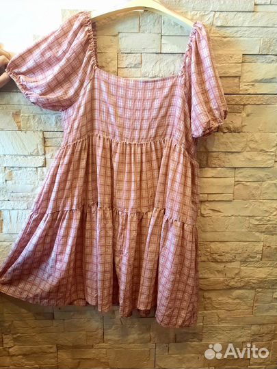 Блузка You+all, Англия новая, вискоза+хлопок, 58р