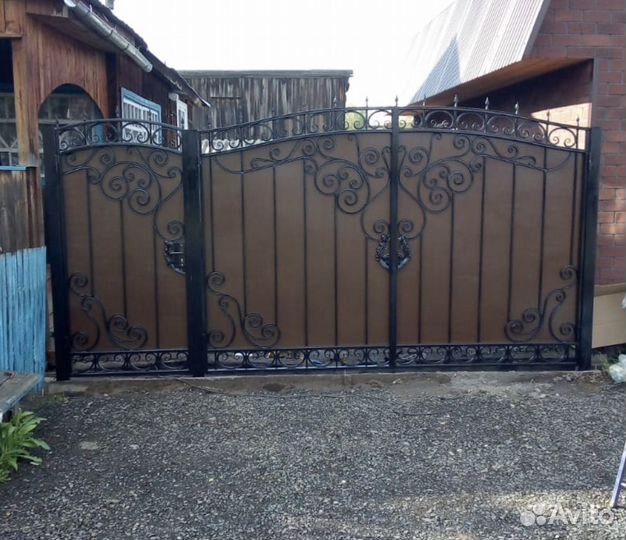 Ворота из проф трубы