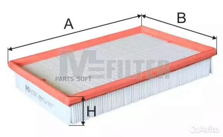 M-filter K957 Фильтр салона volvo C/F/FL10/FL12