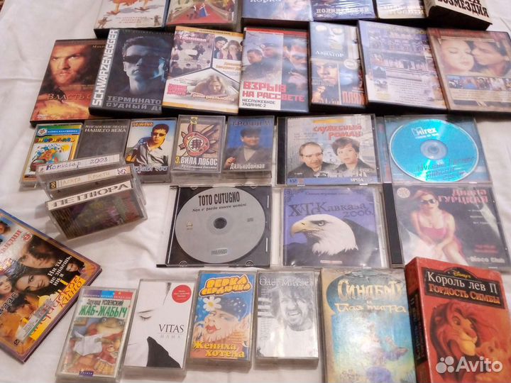 Аудио и видеокассеты, DVD, MP 3