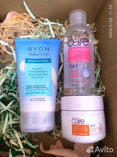 Набор для ухода за кожей лица бьюти бокс Avon