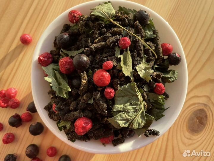 Иван-чай со смородиной 1кг, ягоды, полезный чай