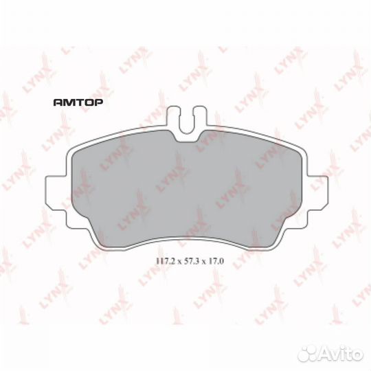 Lynxauto BD5306 Колодки тормозные дисковые перед
