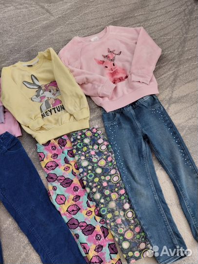 Вещи пакетом для девочки 104-110