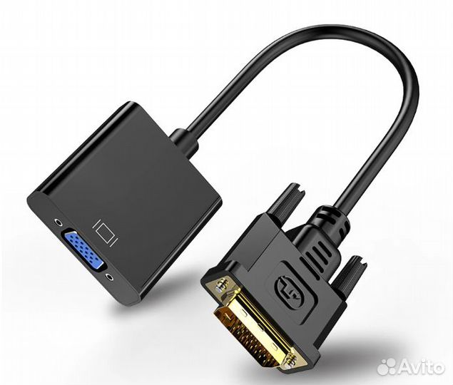 Адаптер переходник со шнуром DVI VGA