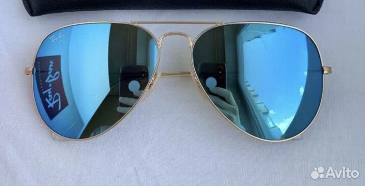 Очки ray ban aviator зеркальные оригинал