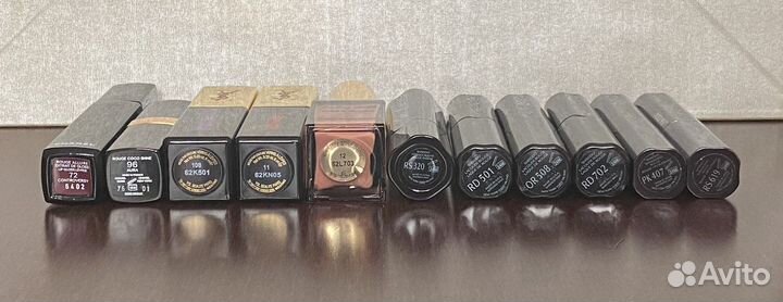 Помады блески Lancôme, Armani, Chanel