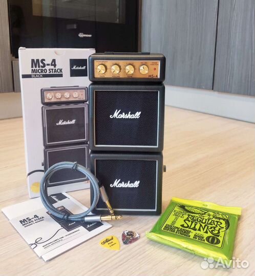 Комбоусилитель Marshall MS-4 Новый +Кабель, Струны