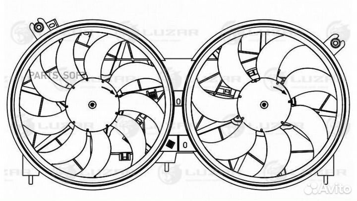 Вентилятор двигателя Nissan Murano II (Z52) (14) 3