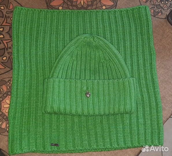 Комплект шапка и снуд женский