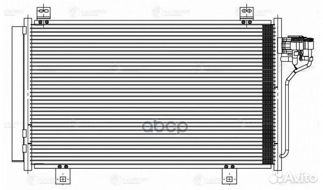Радиатор кондиц. для а/м Mazda 6 III (12) (LRA