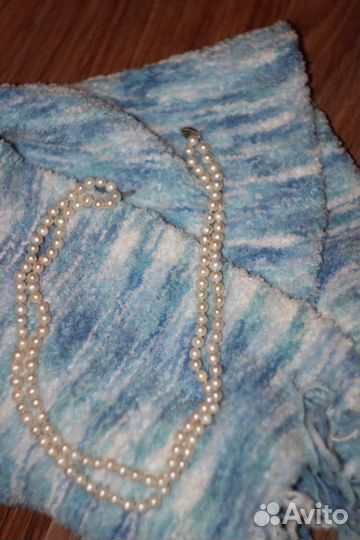 Жемчужное ожерелье в серебре. 925 проба