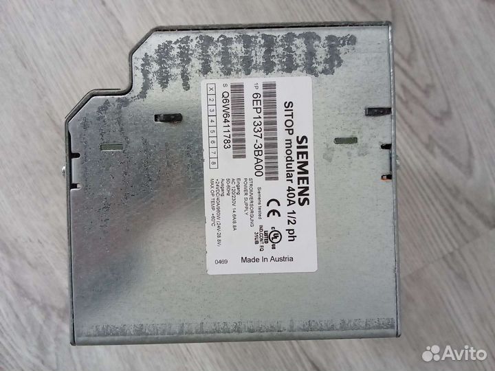 Блок питания siemens sitop modular 40A 6EP1337-3BA