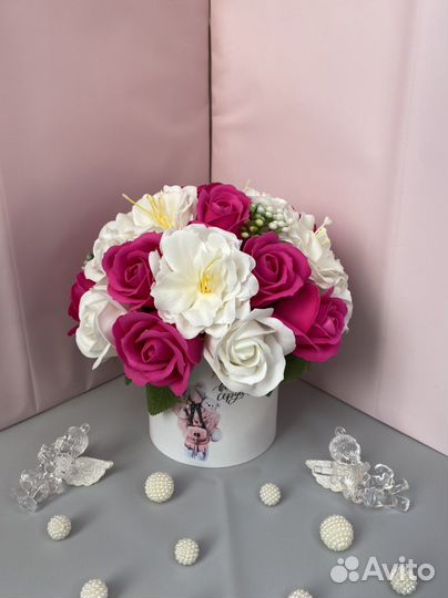 Мыльные розы букеты. Мыльные цветы