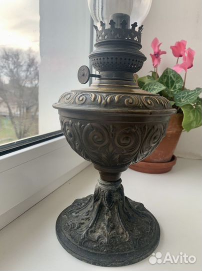 Немецкая керосиновая лампа винтаж