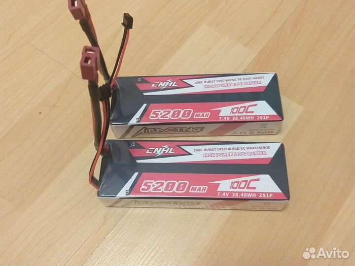 Аккумуляторы новые lipo 2s 3s 4s 2200-7300mAh