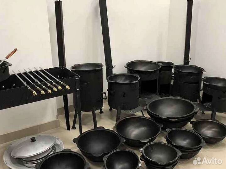 Казан чугунный узбекский алюминиевая крышка