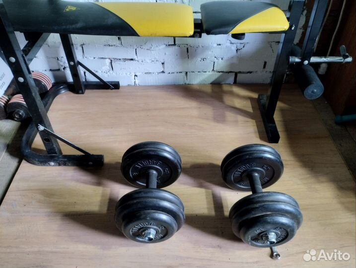Продам разборные гантели barbell