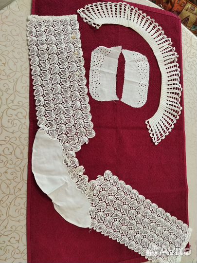 Кружевной воротник вологодский, вязанные