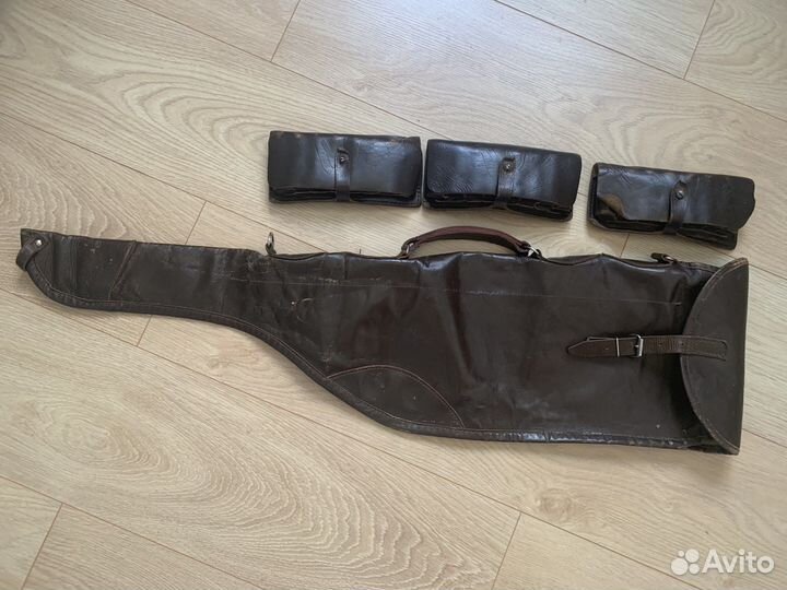 Чехол для ружья патронташи кожаные СССР