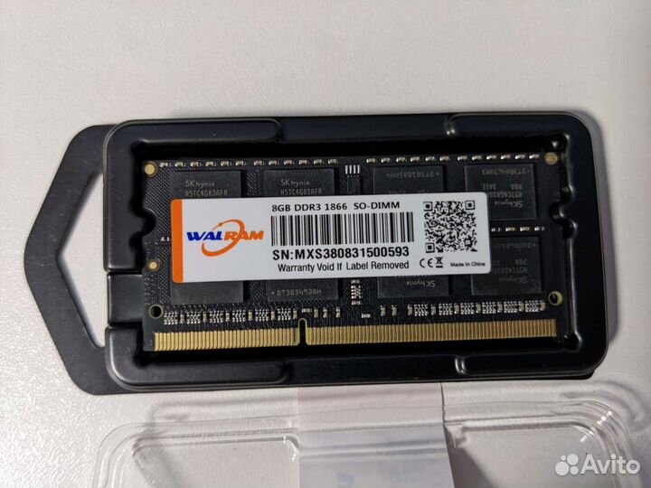 Оперативная память DDR3 8Gb sodimm WalRam