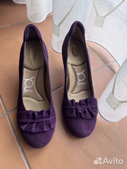 Туфли замшевые