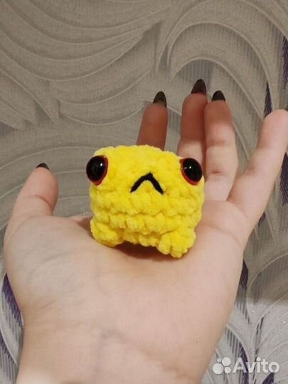 Вязаные игрушки лягушка