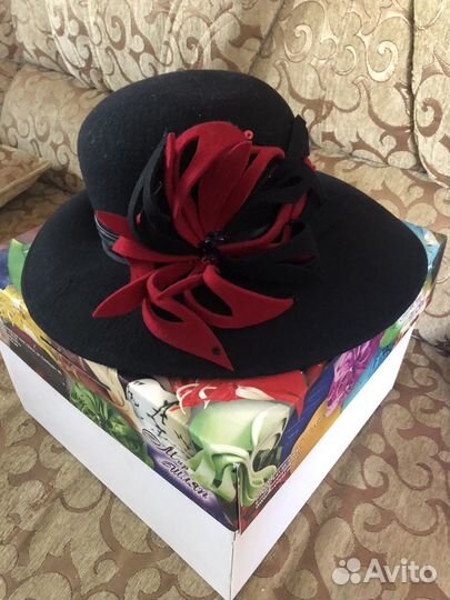 Шляпа фетровая женская