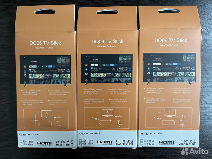 Тв-стик DQ06 ATV Android 12 4/32Gb, голосовой пду