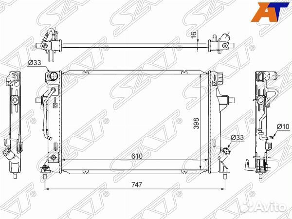 Радиатор hyundai elantra