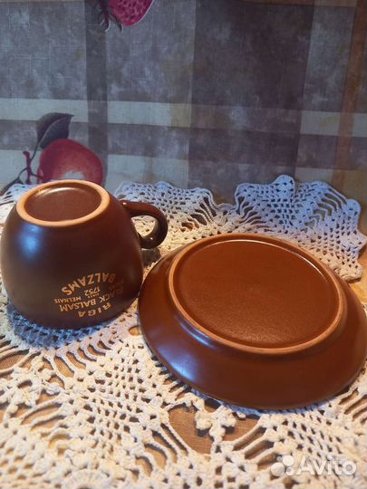 Чайная пара для рижского бальзама керамика