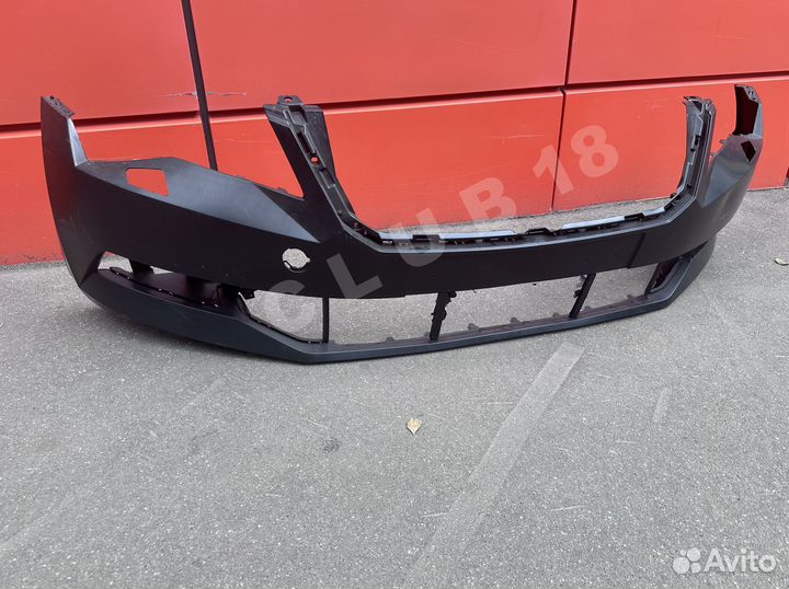 Бампер передний Skoda Superb 3 15-19 под омыватель