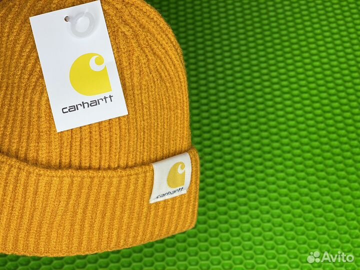 Шапка carhartt Бини Рыжая