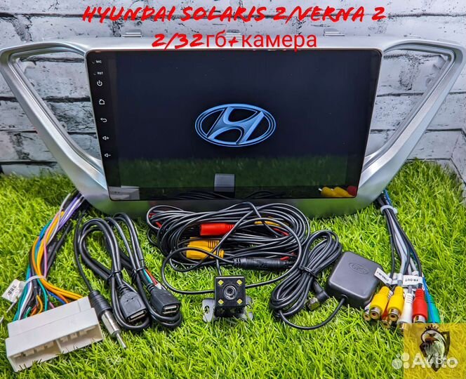 Магнитола 2/32 Hyundai Solaris 2+камера