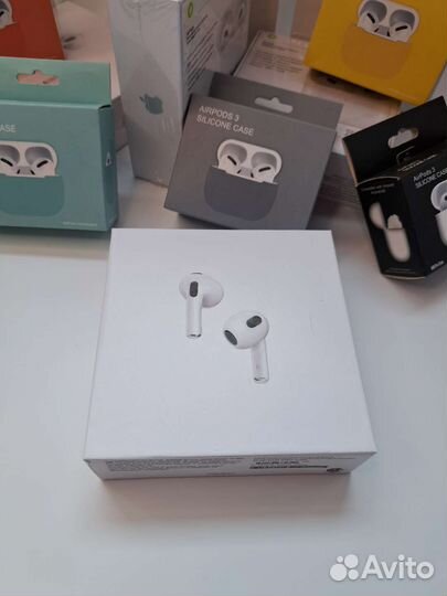 Наушники apple airpods 3 чехол в подарок
